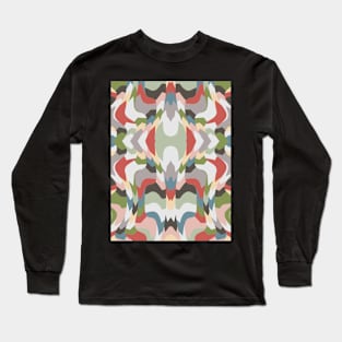 Retro Liquid Pattern Long Sleeve T-Shirt